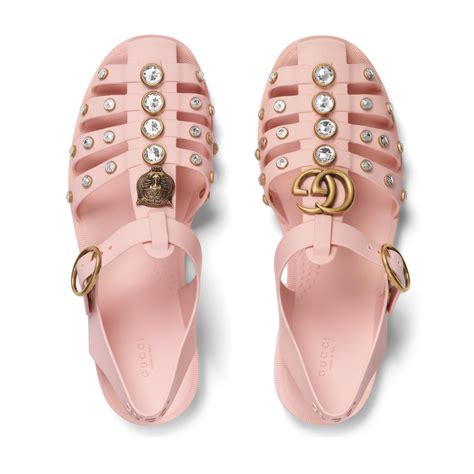 gucci rose sandal|Gucci sandals women pink.